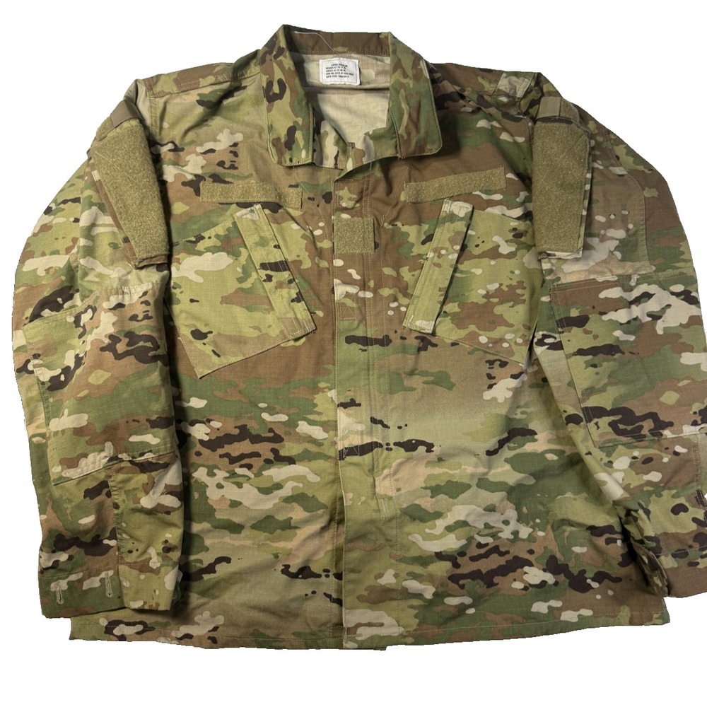 Army Combat Coat Shirt Mens Large Camo US Army Uniform‎ ACU Utility Gorpcore
